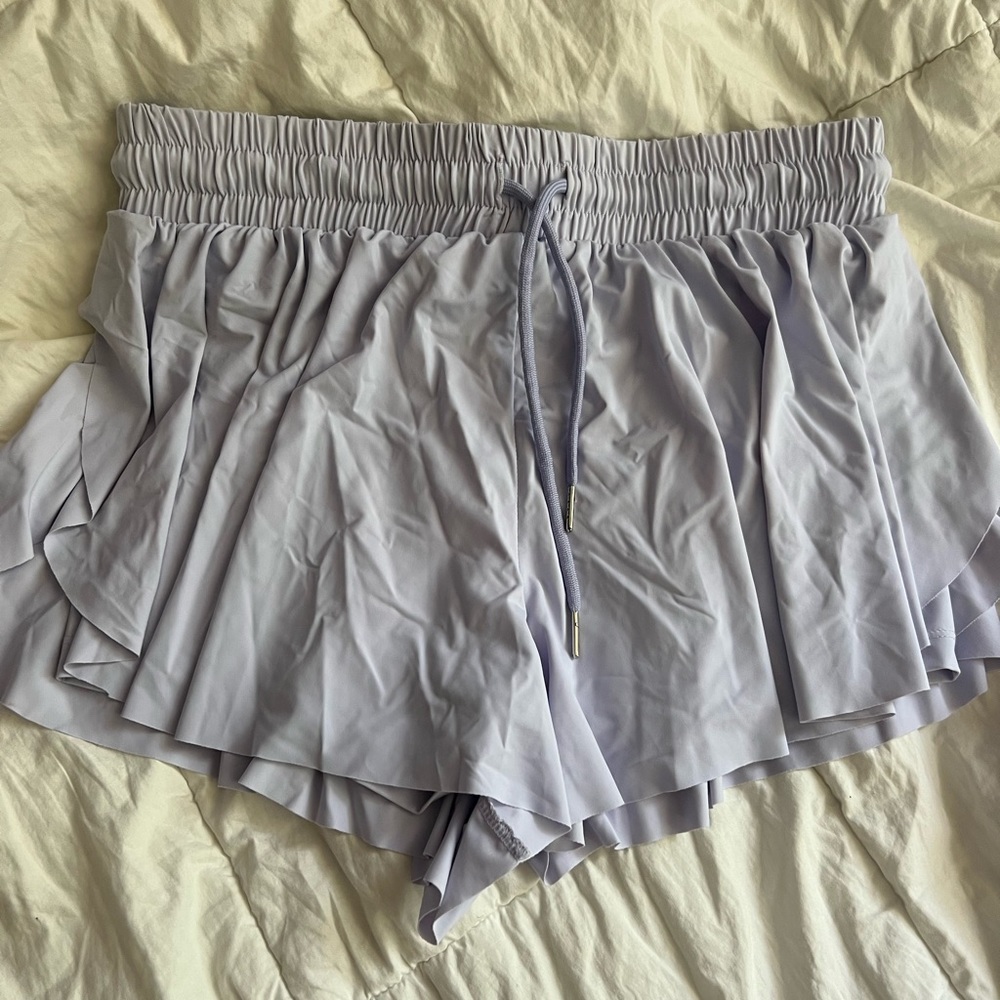 Purple flowy skort